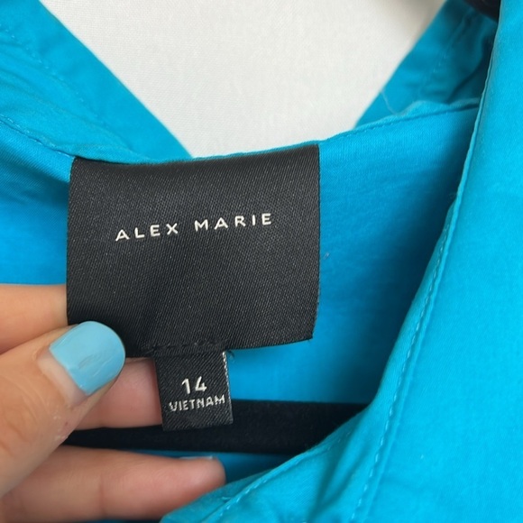 Alex Marie Button down Fit and Flair Dress - Picture 8 of 8